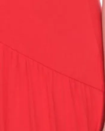 Short Sleeves Maxi Dress | Red