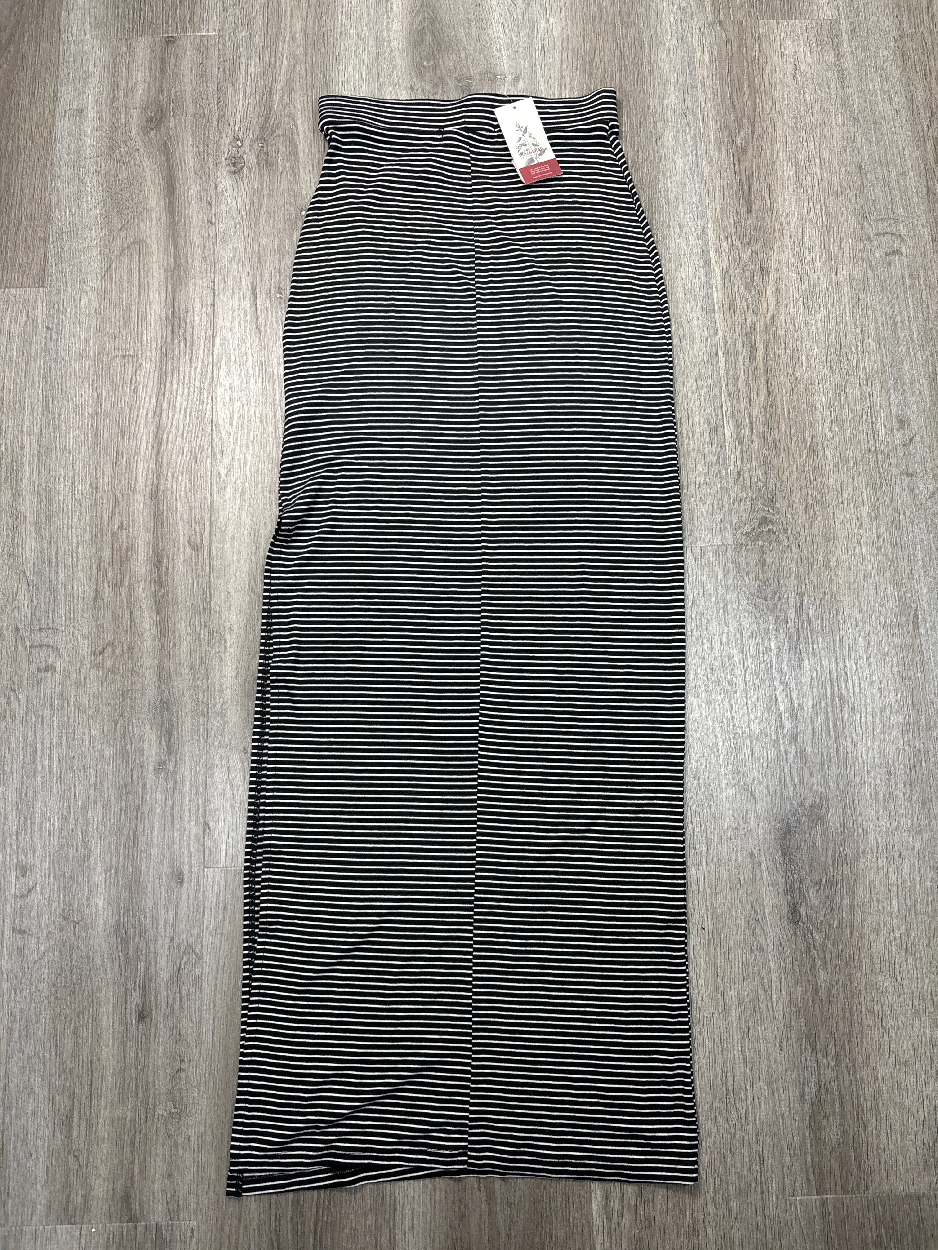 Skirt Maxi By Pull & Bear In Black & White, Size: S