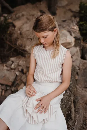 Skirt Tulip Sienna Cream Flower