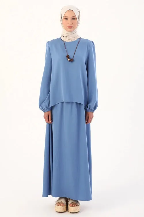 Sky Blue Maxi Set