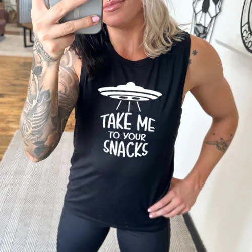 Take Me To Your Snacks Muscle Tank