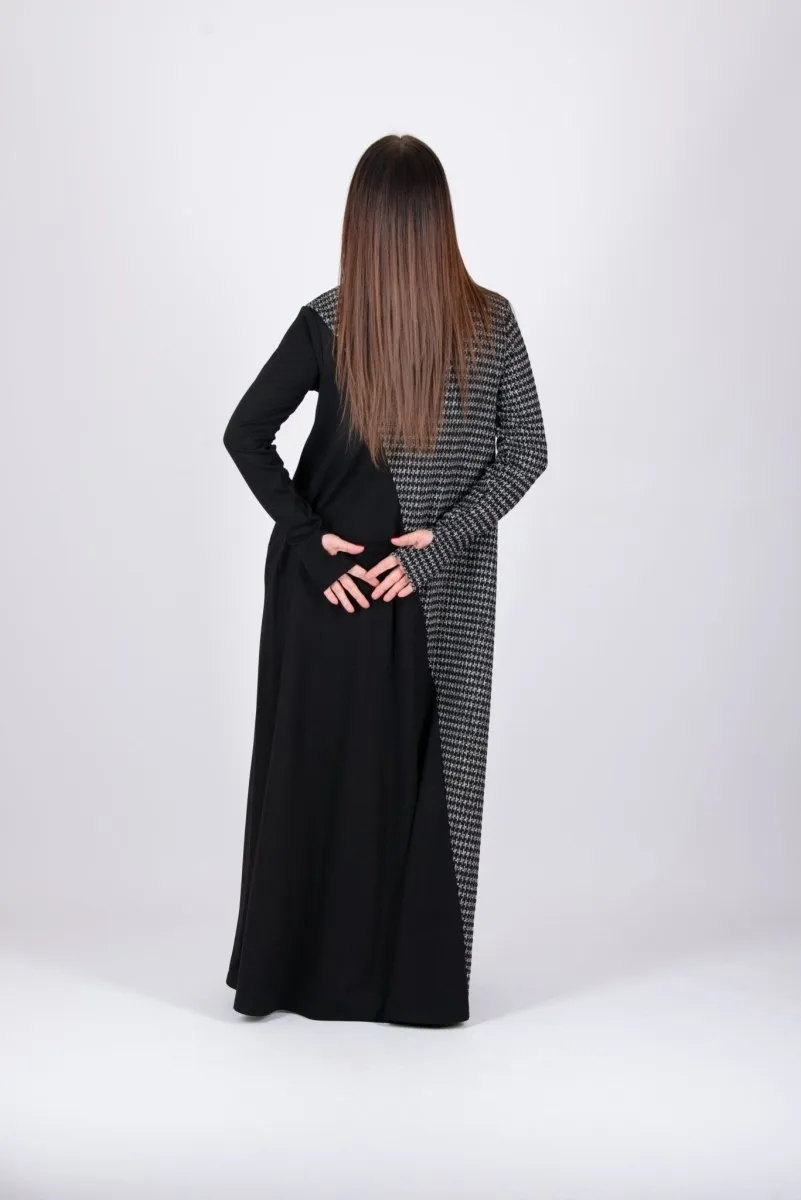 Turtleneck A line Long Dress VIVIAN