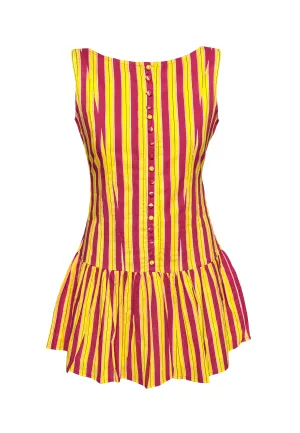 Udupi Dress (Yellow & Red)
