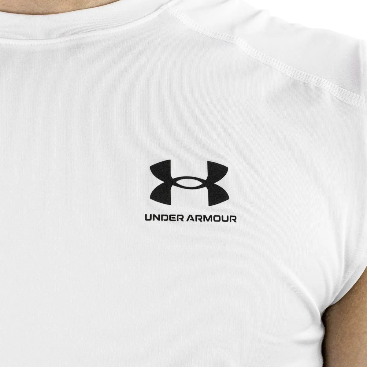 Under Armour HeatGear® Armour Compression Sleeveless Tank Top Shirt 1361522-100 - weiss