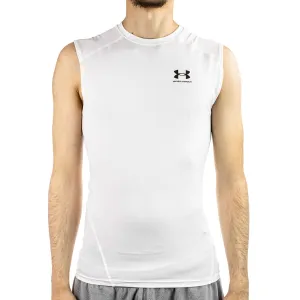 Under Armour HeatGear® Armour Compression Sleeveless Tank Top Shirt 1361522-100 - weiss
