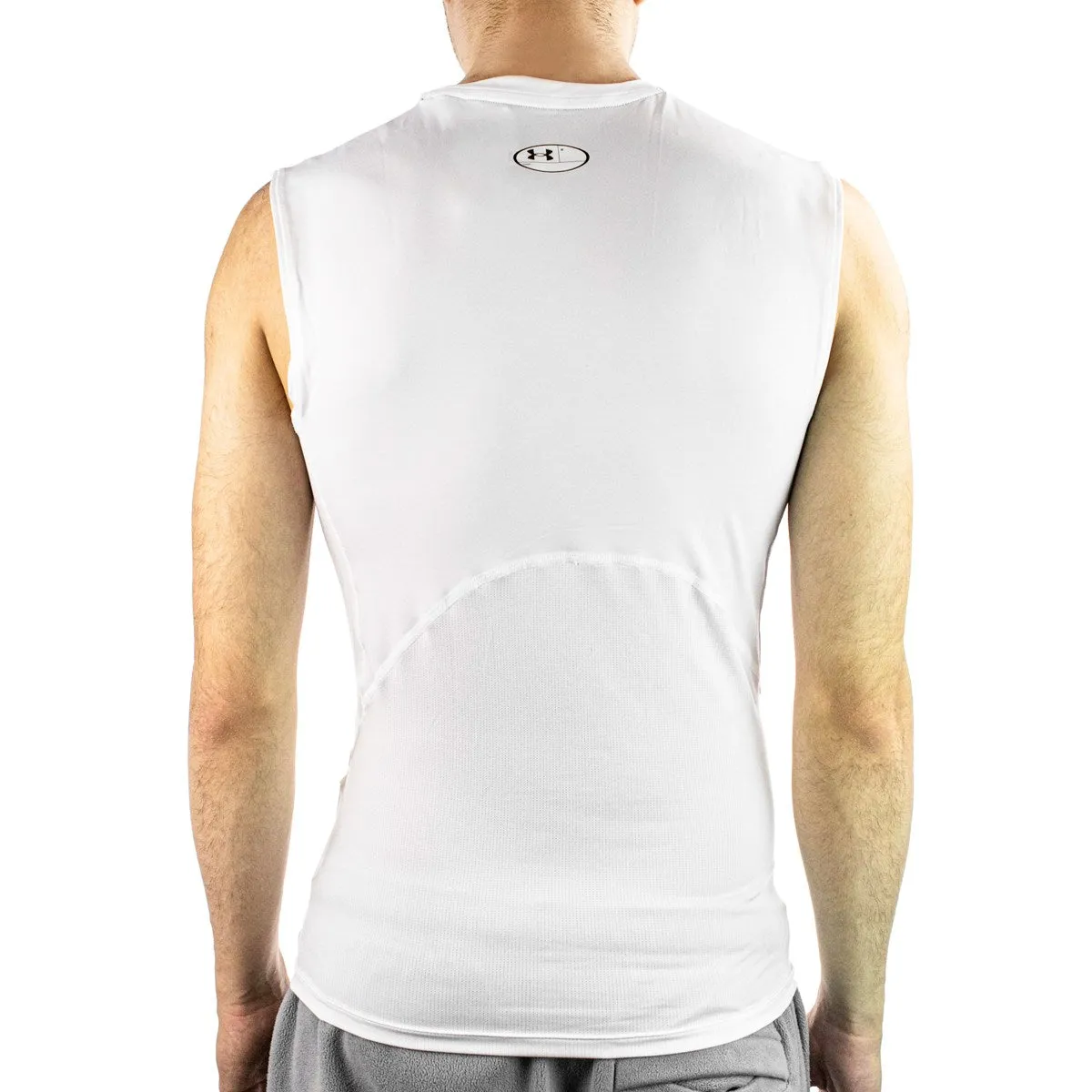 Under Armour HeatGear® Armour Compression Sleeveless Tank Top Shirt 1361522-100 - weiss