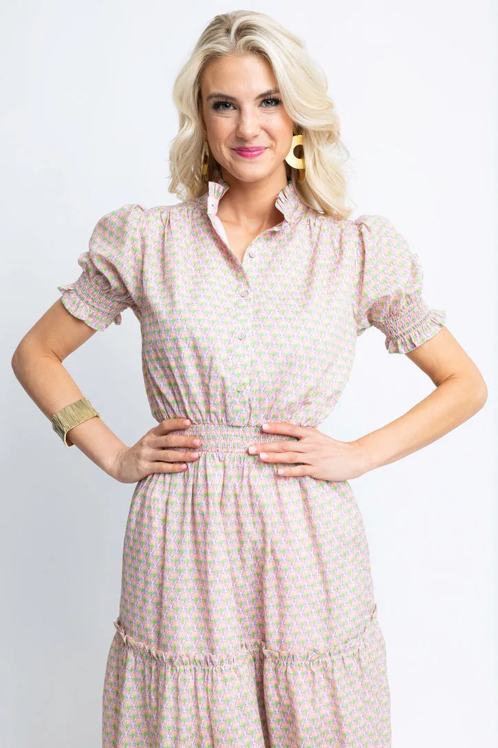 Vintage Paris Smock Maxi Dress