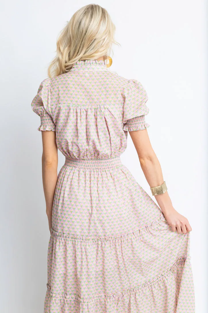Vintage Paris Smock Maxi Dress