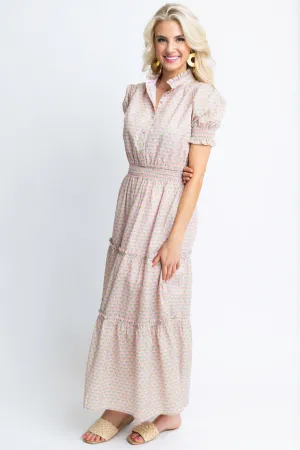 Vintage Paris Smock Maxi Dress