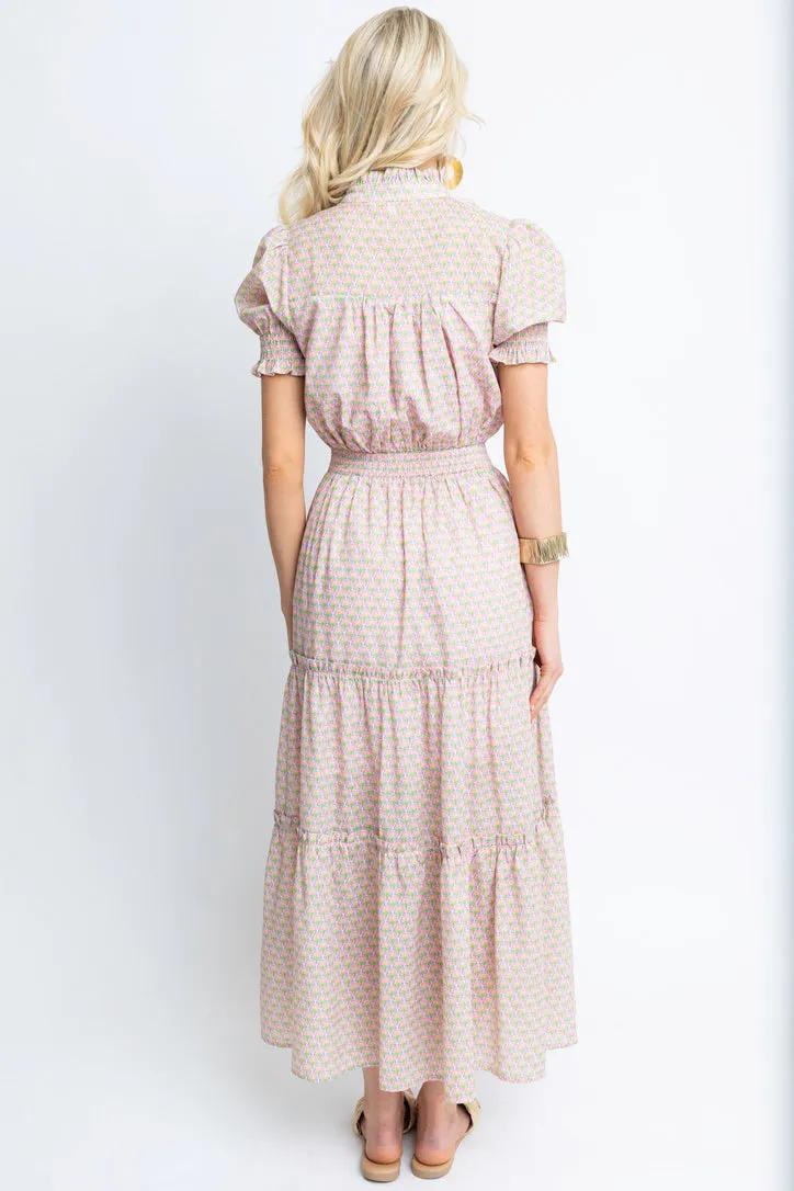 Vintage Paris Smock Maxi Dress