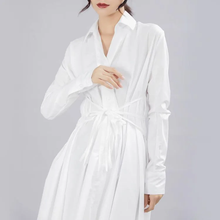 Women Long Sleeves Fall Fairy Shirt Dresses