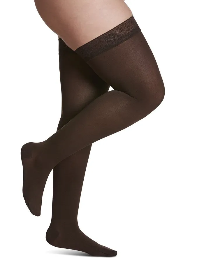 Womens Soft Opaque Thigh High 20-30mmHg Sensinnov GT